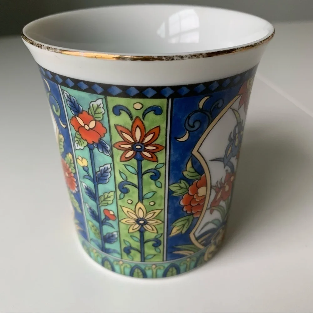 Vintage Seizan Fine China Cup Mug With Gold Accents